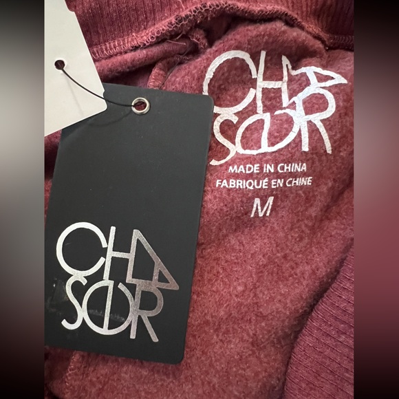 CHASER | Burgundy Color Sweatpants - Picture 3 of 3